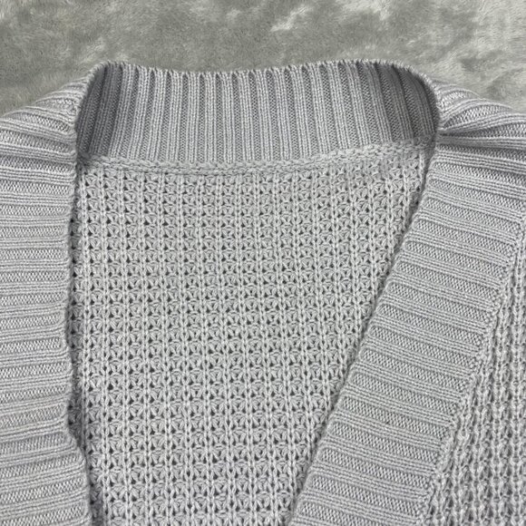 Long Sleeve Open Front Knit Cardigan Sweater Outwear Women's Large - Picture 2 of 5
